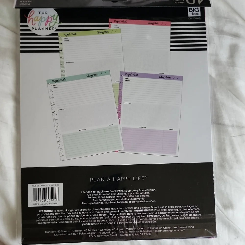 The Happy Planner Polka Dot and Stripe Organizer